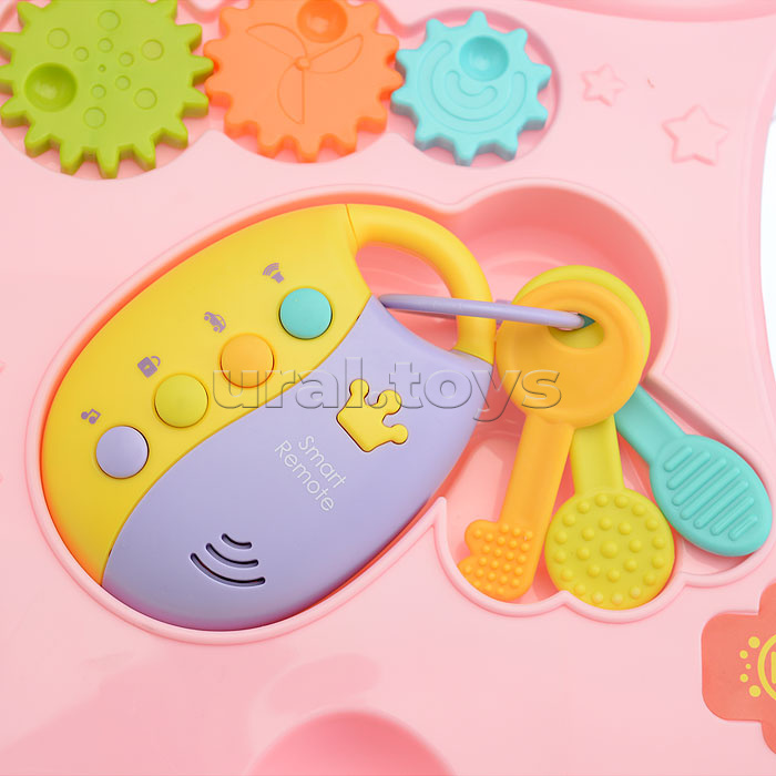 Игровой центр-Каталка "Веселые шаги" розовый, в коробке