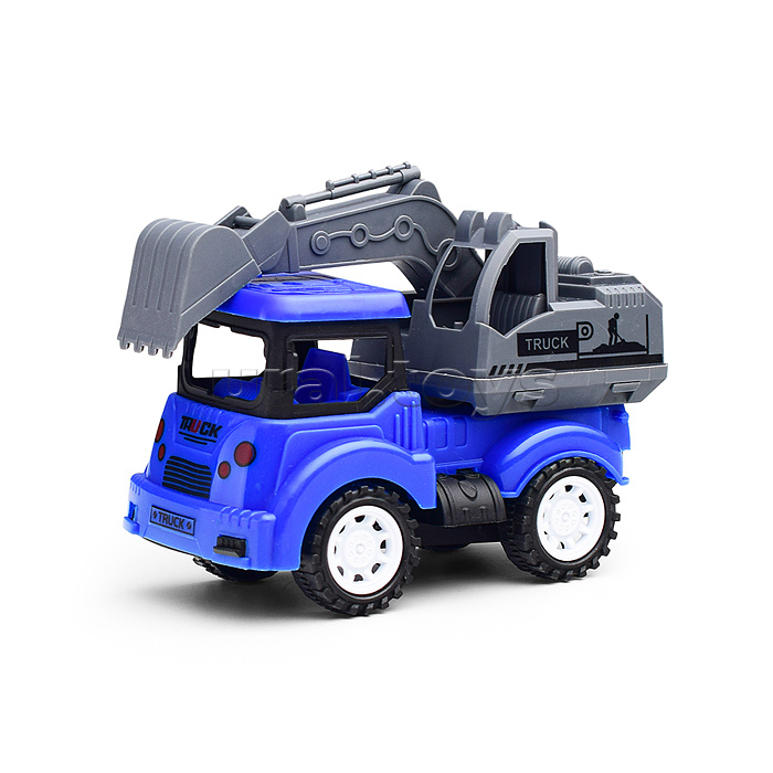 Автовоз "Дорожный строитель" с машиной, в пакете