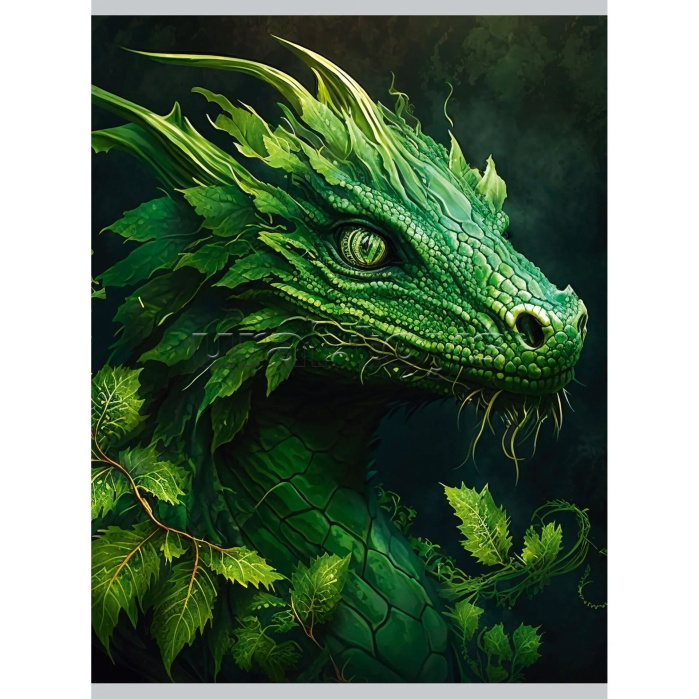 Тетрадь 96л. клетка "Драконы" скрепка. А4 обложка мелованный картон, ламинация Soft Touch,