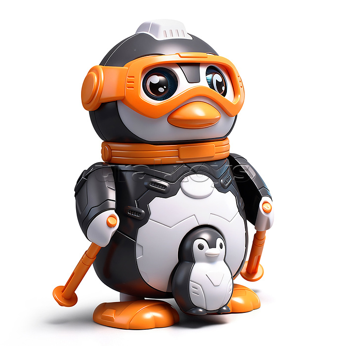 Конструктор "Пингвин" с отверткой, в коробке