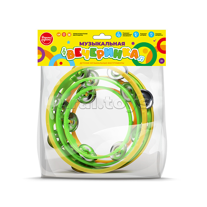 Набор бубнов "Талантливый малыш" в пакете