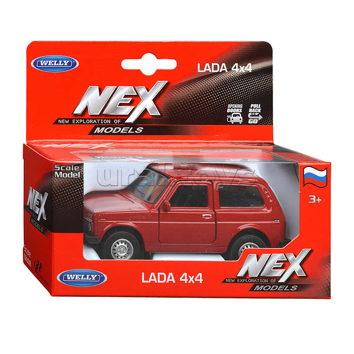 Машинка 1:38 LADA Niva, пруж. мех., цвет в асс.