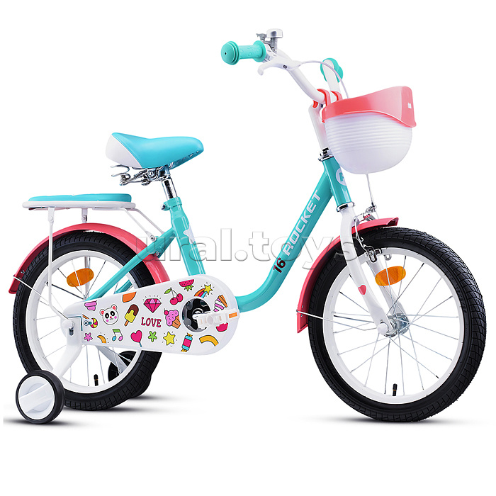 Велосипед 16" Rocket Bella, цвет бирюзовый
