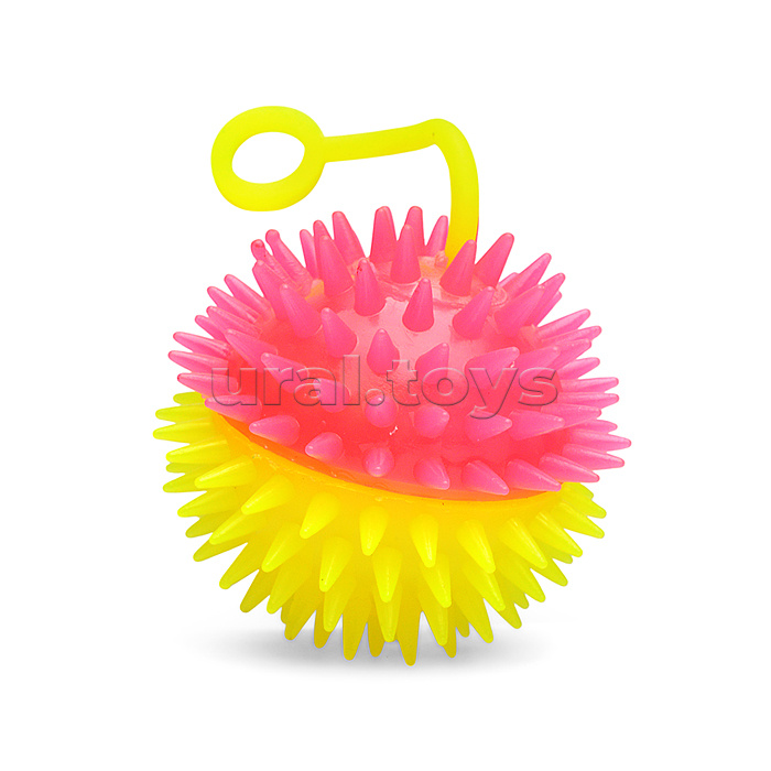 Мяч-еж "Цветные половинки" (6,5 см.) в коробке