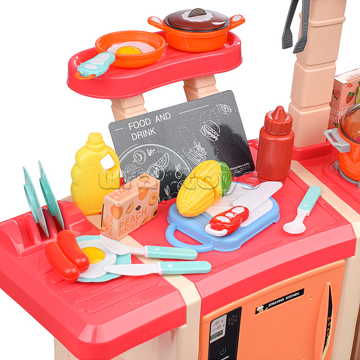 Игровой набор кухня "У шефа" цвет розовый, в коробке