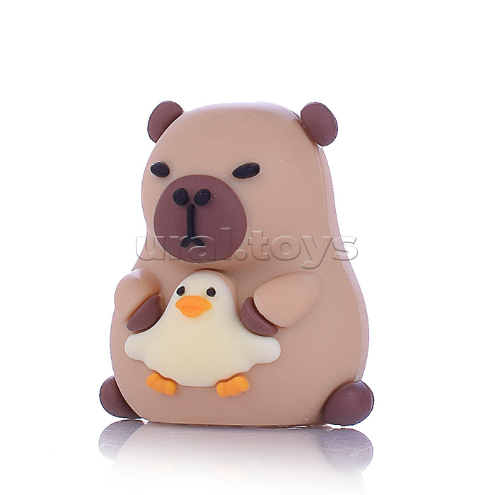 Точилка пластиковая с 1 лезвием Капибара (ассорти)