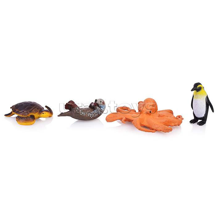 Набор животных с двумя охотниками, в пакете