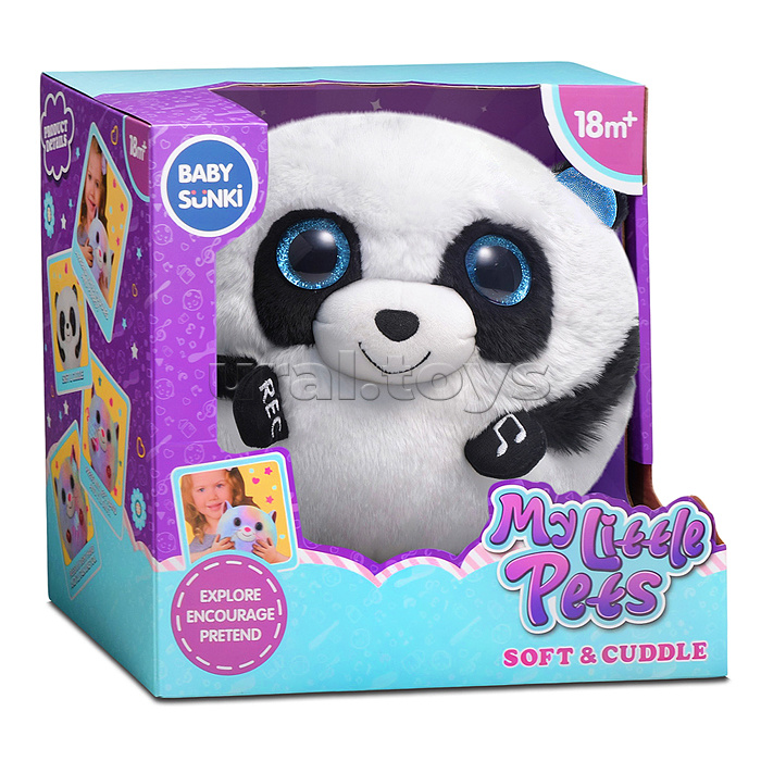 Медведь "Милый мишка" свет, звук, в коробке