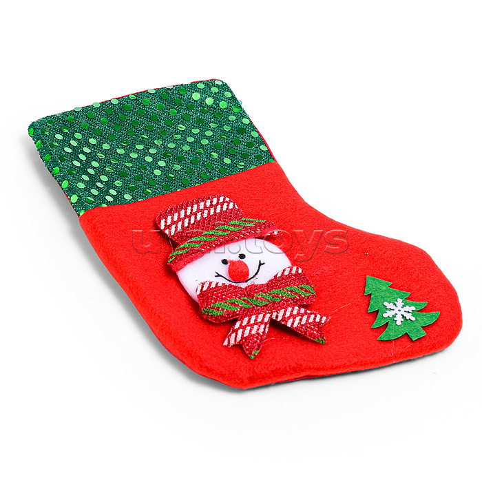 Новогоднее украшение "Рождественский носок" в пакете