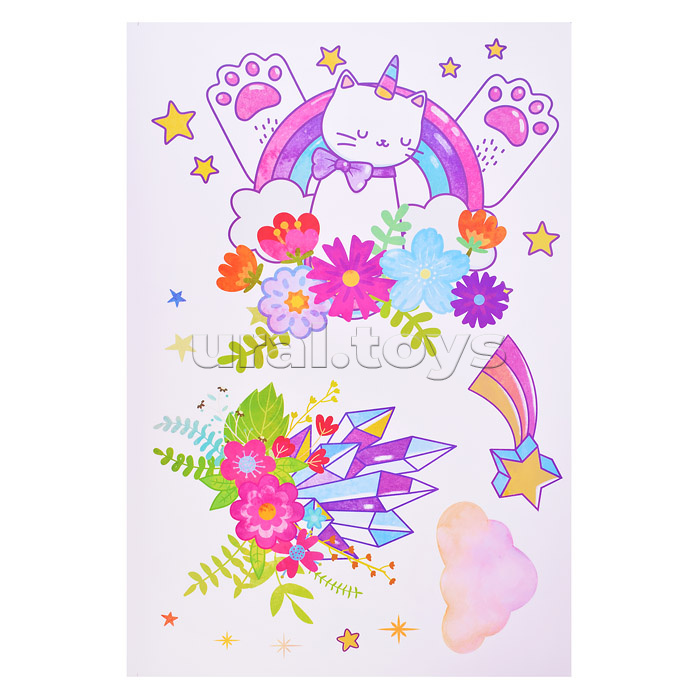 Интерьерная наклейка "Unicorn" 60x90 см, ПВХ, в пластиковом пакете с блистерным подвесом