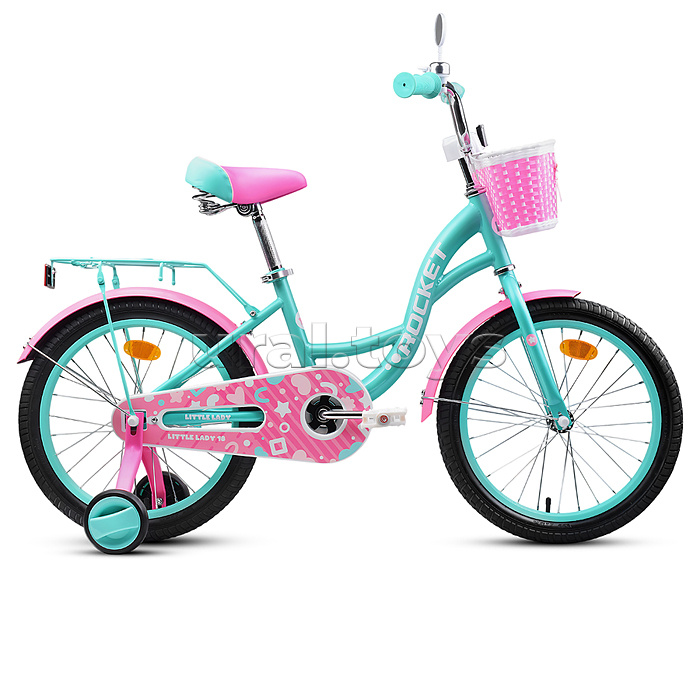 Велосипед 18" Rocket Little Lady, цвет бирюзовый