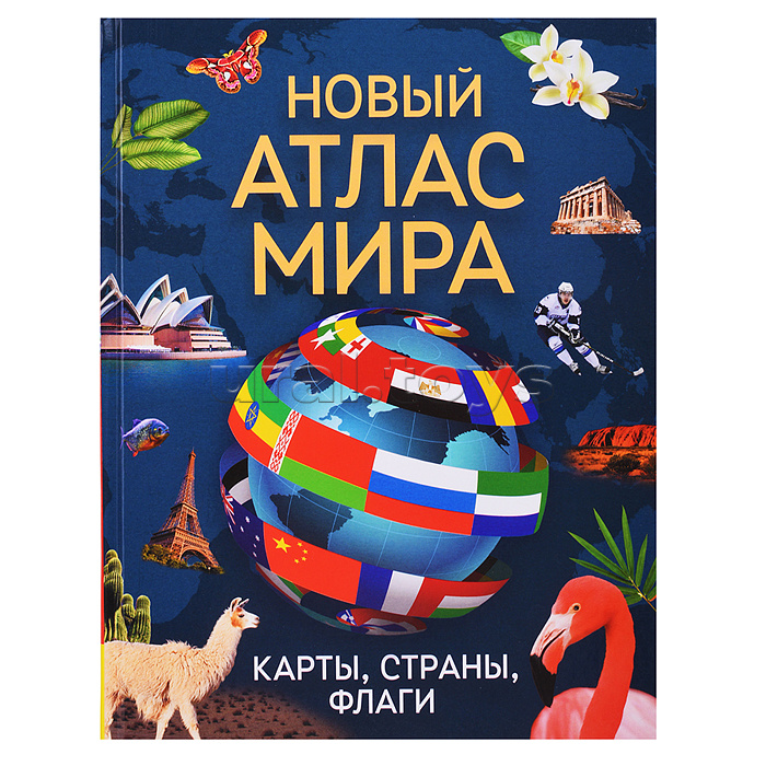 Новый атлас мира. Карты, страны, флаги Новый атлас мира. Карты, страны, флаги