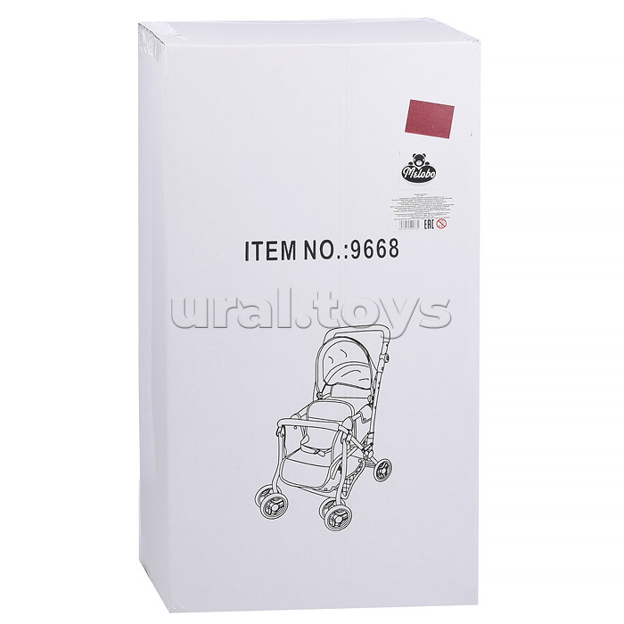 Коляска для кукол металлическая, для двух кукол, в коробке