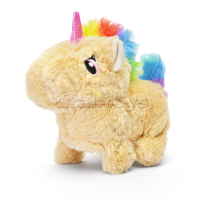 Мягкая игрушка "Лошадка" на батарейках, 17х18 см