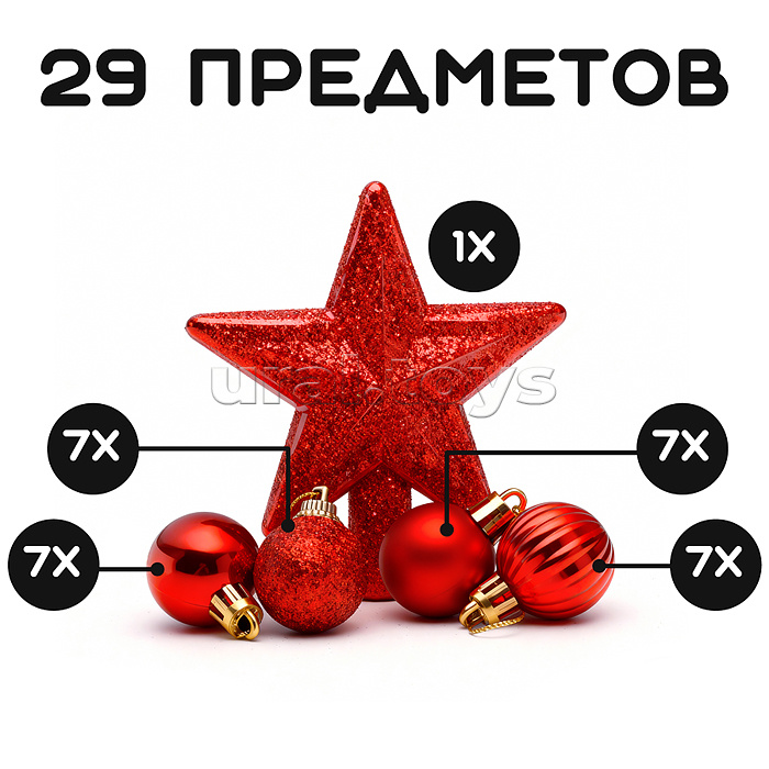 Набор новогодних украшений "Яркие впечатления" Набор новогодних украшений "Яркие впечатления"