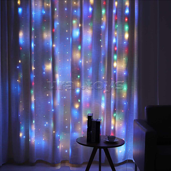 Электрогирлянда Занавес, 3м*3м, 300 ламп Электрогирлянда Занавес, 3м*3м, 300 ламп