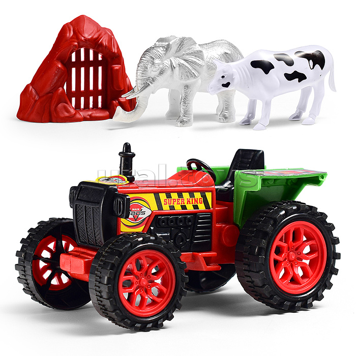 Машина "Трактор с животными 2" под колпаком