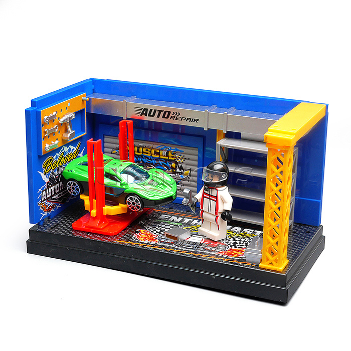 Игровой набор "Автосервис" в коробке
