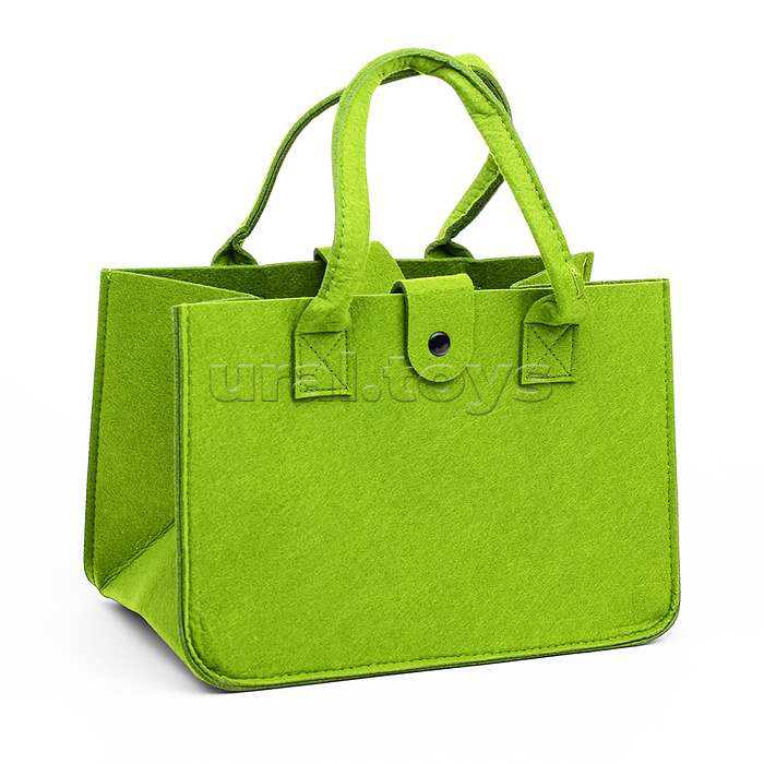 Сумка однотонная из фетра