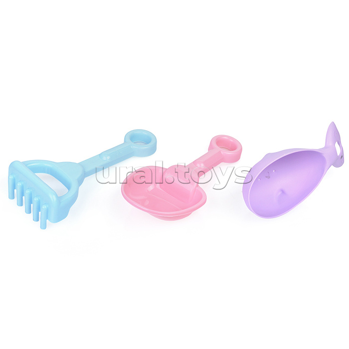 Набор песочный "Африка №9" (ведро + 4 формочки + лопатка + грабли)