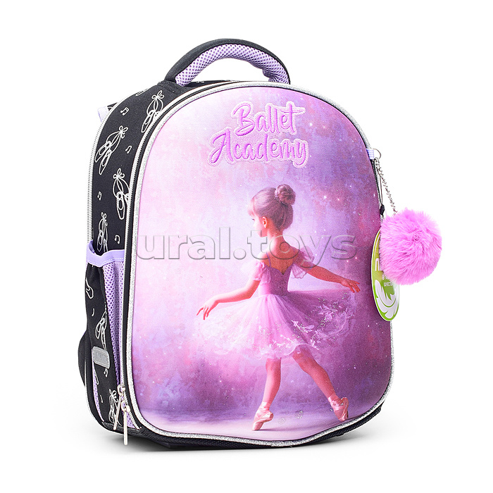Рюкзак "Junior. Ballet Academy" школьный жесткий 35x27x13 см (14 л) вес 800 г, 1 отделение на молнии с разделителями для учебников, с органайзером, 1 отделение для формата A4, 2 боковых кармана сеточкой на резинке, эргономичная формоустойчивая спинка с дв Рюкзак "Junior. Ballet Academy" школьный жесткий 35x27x13 см (14 л) вес 800 г, 1 отделение на молнии с разделителями для учебников, с органайзером, 1 отделение для формата A4, 2 боковых кармана сеточкой на резинке, эргономичная формоустойчивая спинка с дв