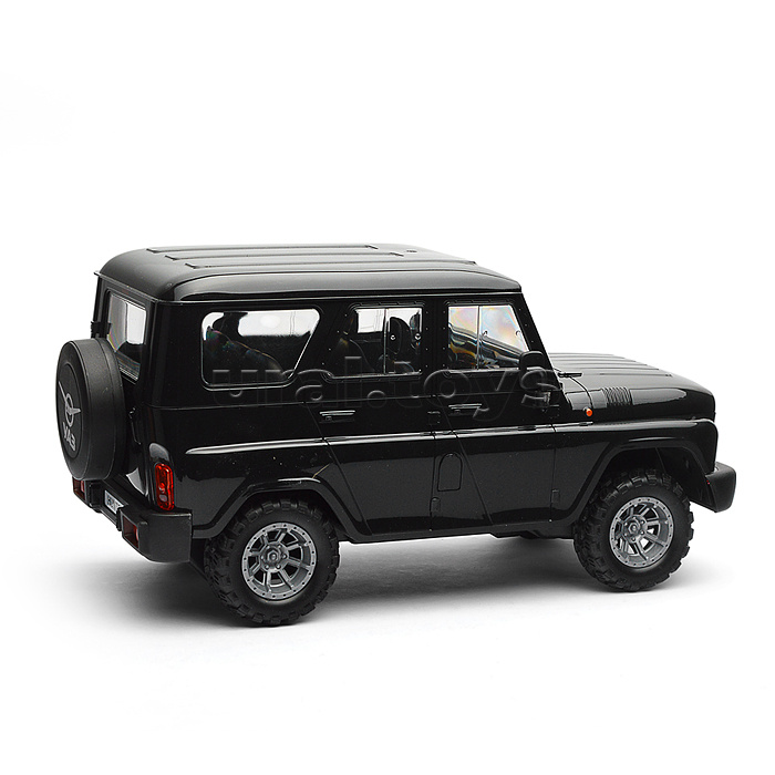 Машина UAZ Hunter 30 см, р/у (свет, черный) в коробке
