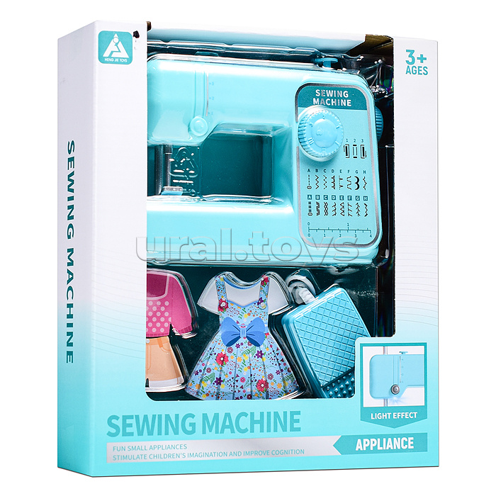 Бытовая техника "Швейная машинка" в коробке (цвет голубой)