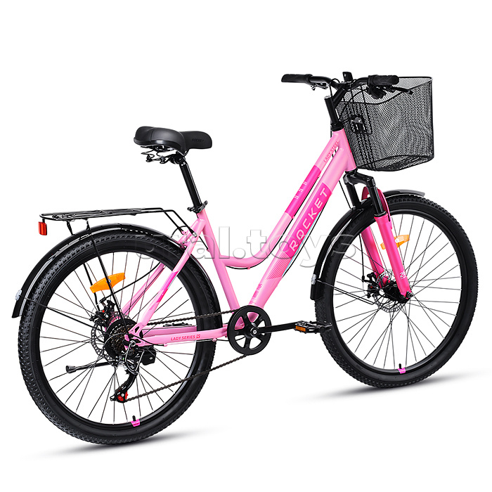 Велосипед 26" Rocket lady Steel 26, цвет розовый, размер 17"