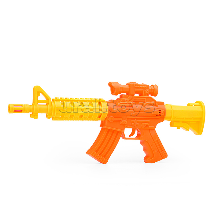 Автомат "Боевой Арсенал" свет, звук, эффект отдачи, на батарейках, в пакете