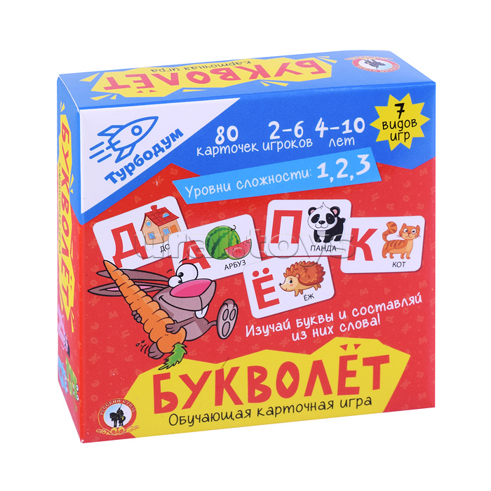 Игра карточная "Букволёт" Турбодум Игра карточная "Букволёт" Турбодум