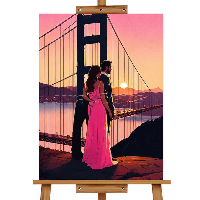 Мозаика алмазная "Закат" 40*50см