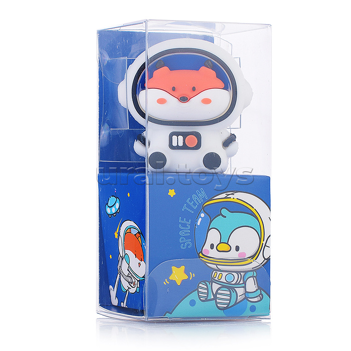 Точилка для карандашей "Space Team" 32x37x28 мм, 1 отверстие, пластиковая с покрытием Soft