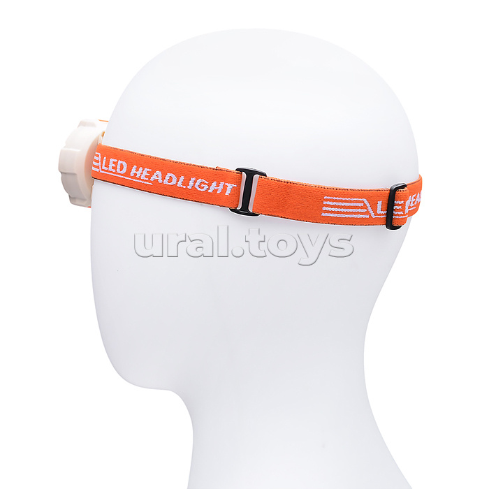Фонарь налобный аккумуляторный, 800 мАч