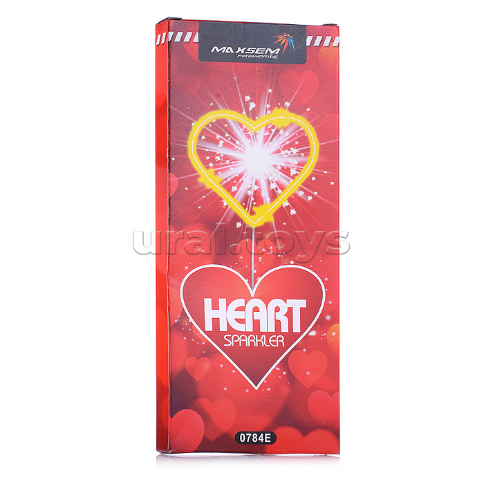 Бенгальские огни "Heart" 170 мм ("Сердце", в уп. 2 шт.) * в кор. 150 уп. Срок до 01.02.26