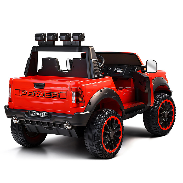 Электромобиль "Мощность скорости" на аккумуляторе, с р/у управлением, в коробке (красный)