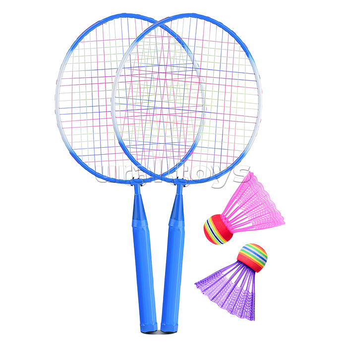 Бадминтон (2 ракетки, 2 волана) в сетке