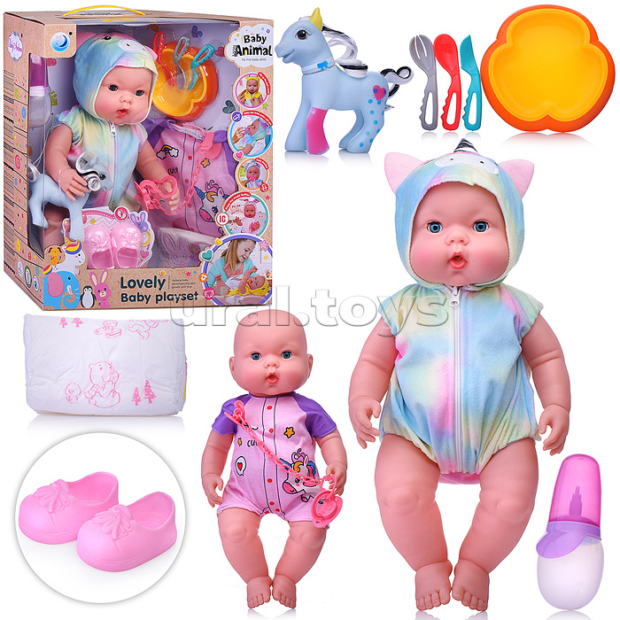 Пупс  "Мира" с аксессуарами, в коробке