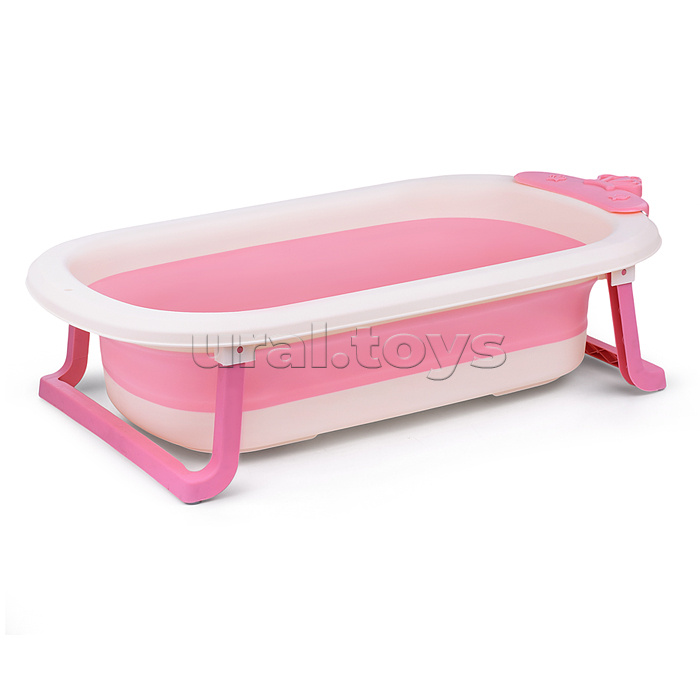 Ванночка для купания (цвет: белый/розовый), в пакете