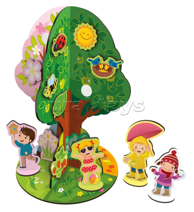 Игра развивающая на липучках "Времена года"