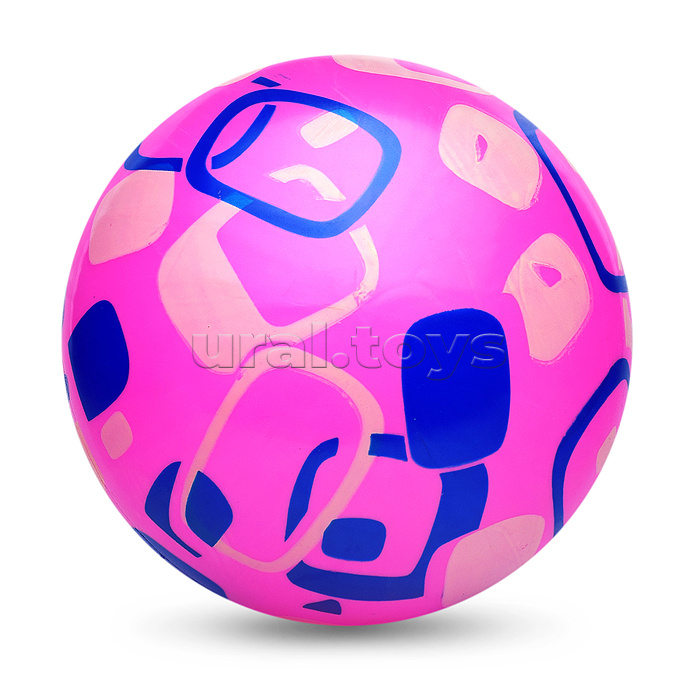 Мяч надувной PVC "Квадратный переполох" 22,5 см., 60 гр. (цвет микс)
