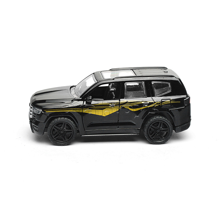Чёрная инерционная машинка с люком die-cast, 1:32, открывающиеся двери Чёрная инерционная машинка с люком die-cast, 1:32, открывающиеся двери