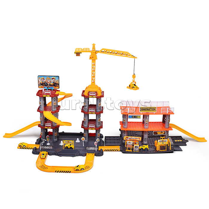 Парковка "Приключения на стройке" (142 предметов) в коробке