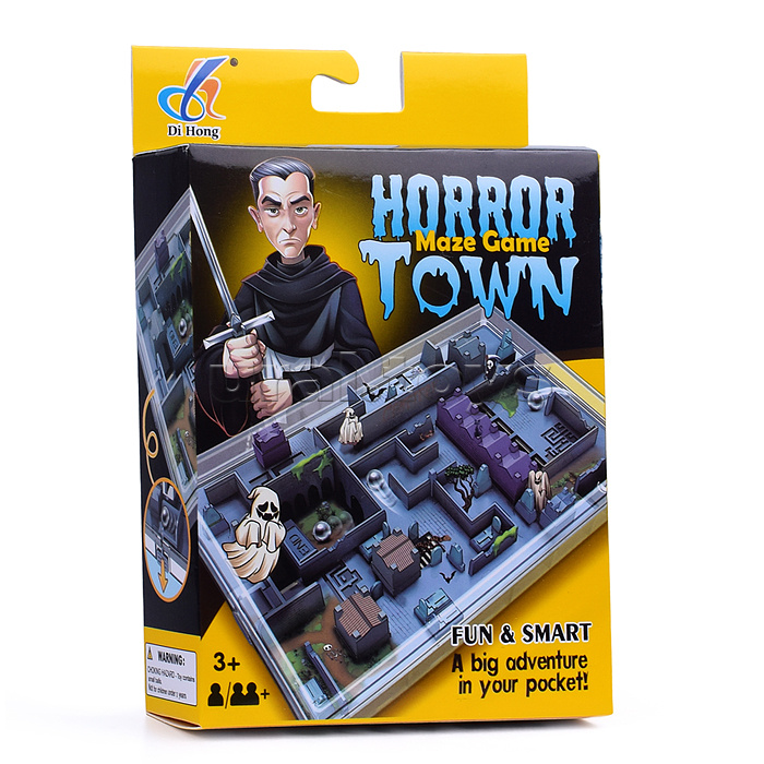 Игра-лабиринт "Horror town" в коробке