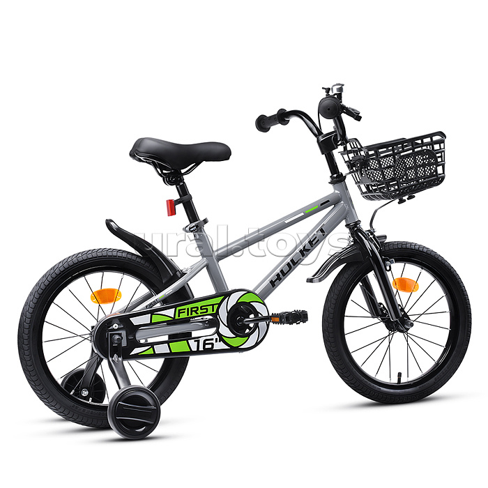 Велосипед 16" Rocket First, цвет серый