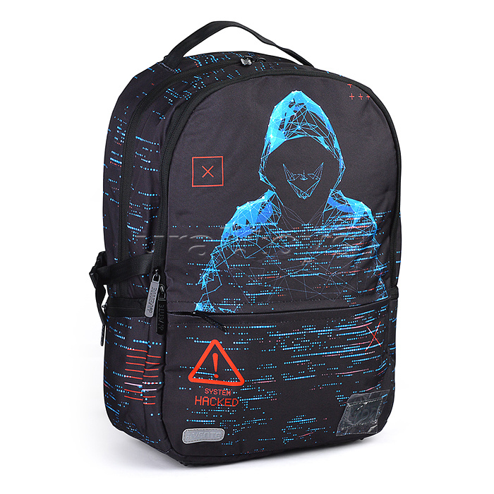 Рюкзак "Label. Hacker" подростковый 39x30x17 см (19 л) вес 750 г, эргономичная вентилируемая спинка