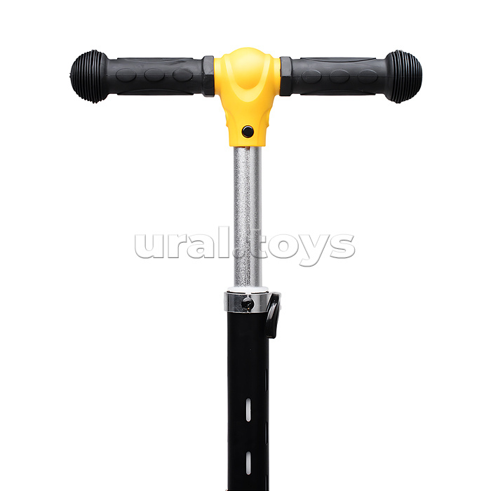 Самокат трёхколёсный ROCKET светящиеся колеса PU, дека, рулевая стойка, цвет жёлто-чёрный