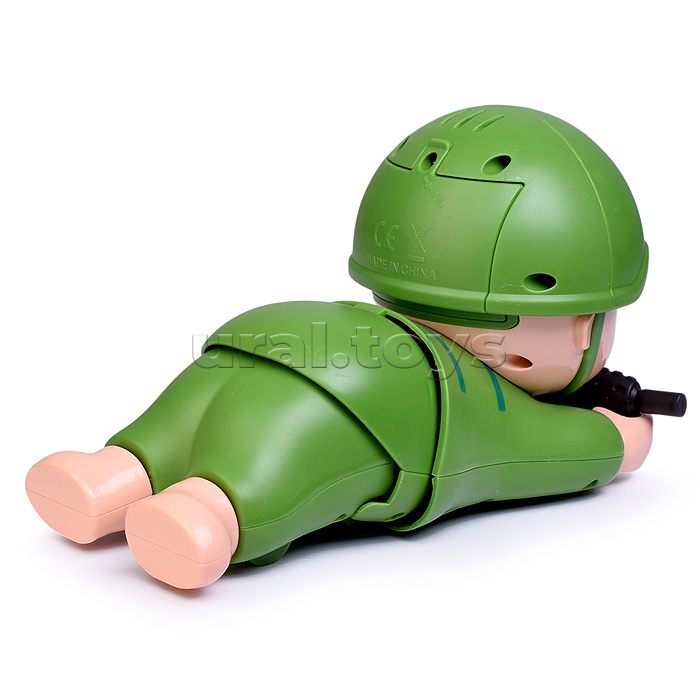Солдат "Разведчик" (свет, звук) в коробке