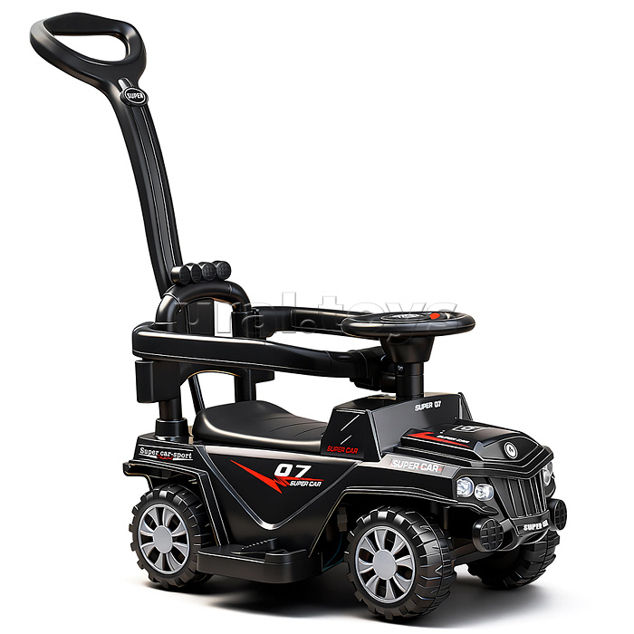 Каталка детская-электромобиль "Машина" (цвет черный)