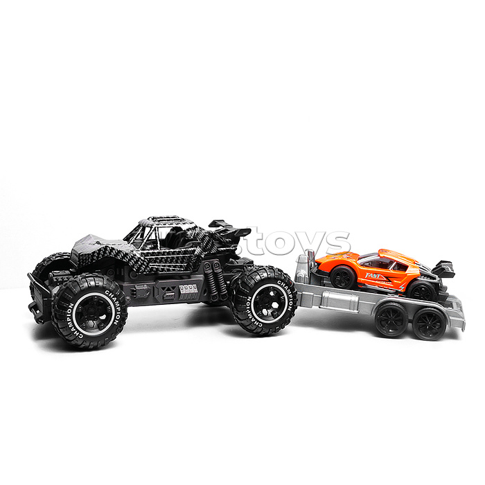 Машина "Вездеход с прицепом 1" р/у, 27 MHz, в коробке