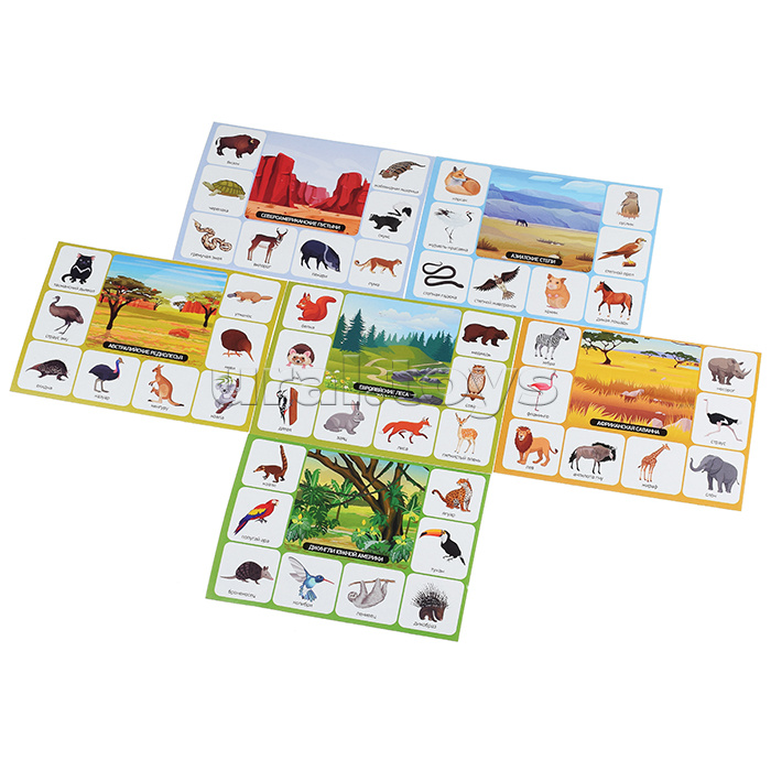 Лото детское Зоопарк (малое)